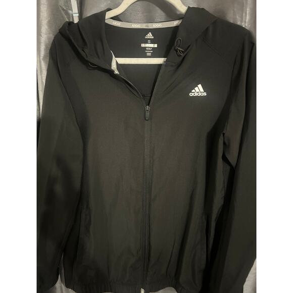 Adidas Lightweight Golf Jacket Full zip Hoodie with pockets - Picture 1 of 3